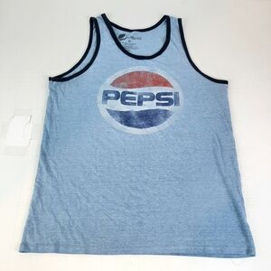🛍Pepsi Branded Adult XL Blue Graphic Tank Top